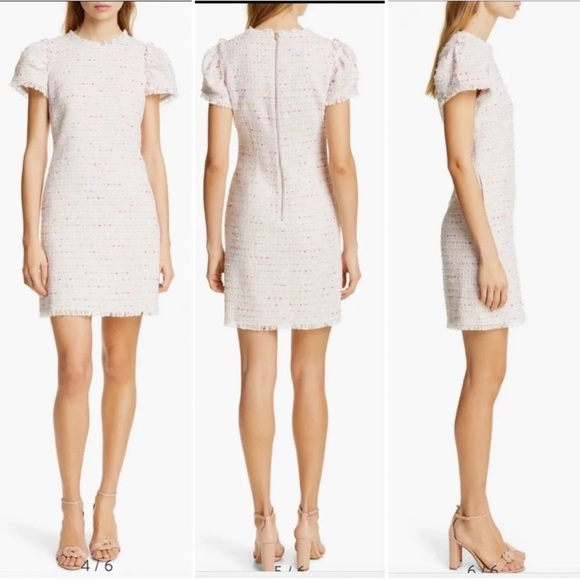 Kate Spade Flutter Sleeve Pink Twill dress - Picture 1 of 9